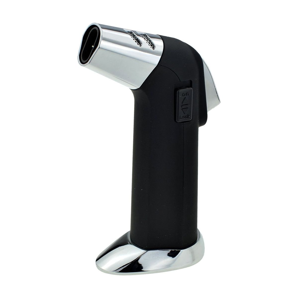 Eurojet Double Jet Black And Chrome Jet Table Lighter Boxed - Ashton and Finch