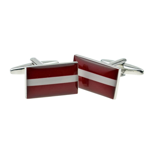 Latvia Flag Cufflinks - Ashton and Finch