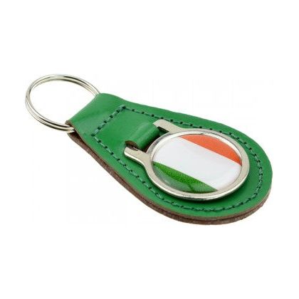 Irish Flag Leather Keyring - Ashton and Finch